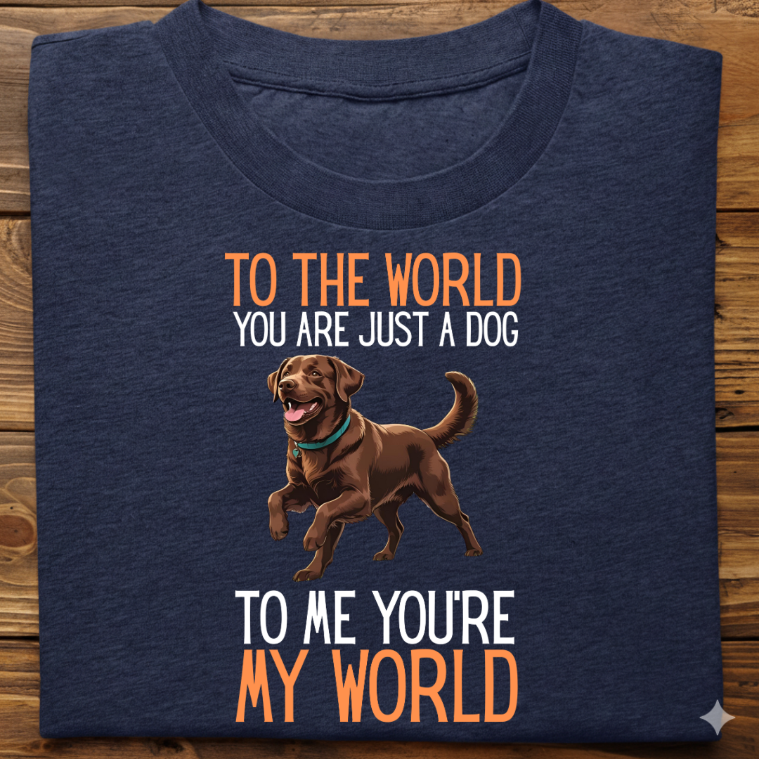 Labrador : Just A Dog world Tshirt Unisex(Brown)
