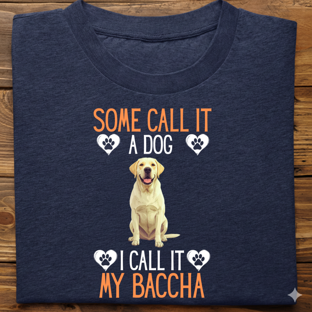 Labrador : Some Call My Baccha Tshirt Unisex(Yellow)