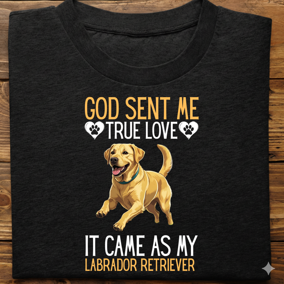 Labrador : God Sent Me Tshirt Unisex(Yellow)