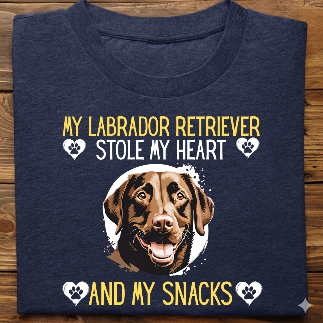 Labrador : Stole My Snacks Tshirt Unisex(Brown)