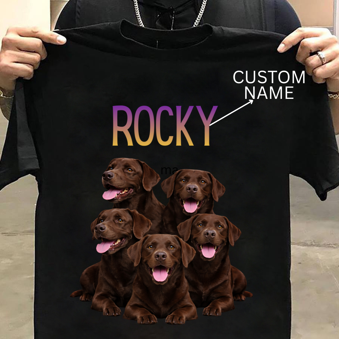 Labrador : ilustration Tshirt Unisex(Brown)