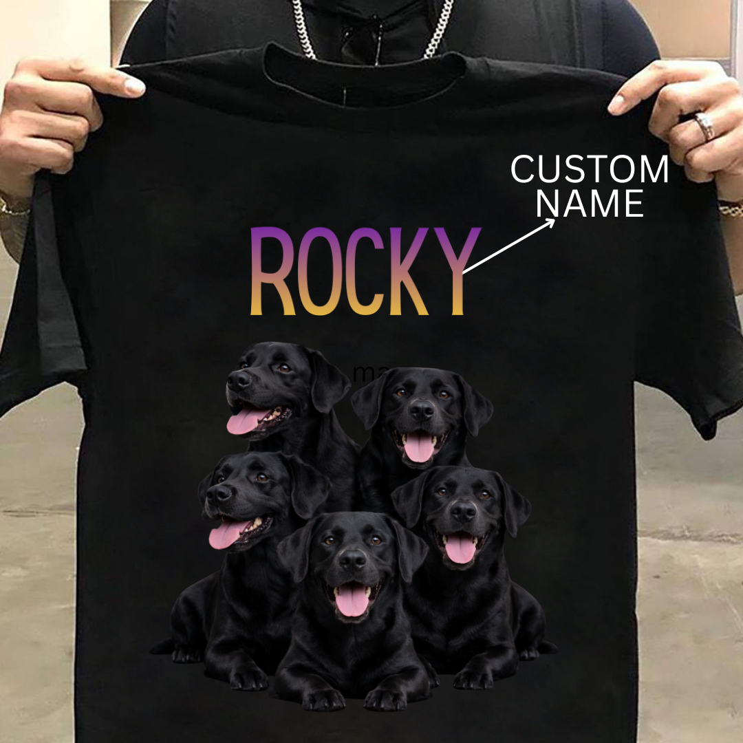 Labrador : ilustration Tshirt Unisex(Black)