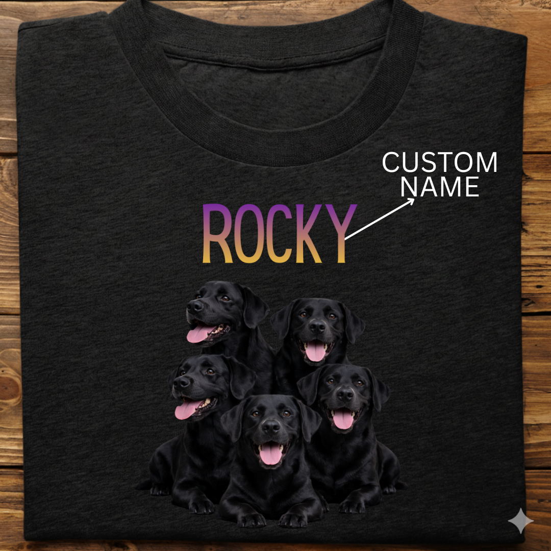 Labrador : ilustration Tshirt Unisex(Black)