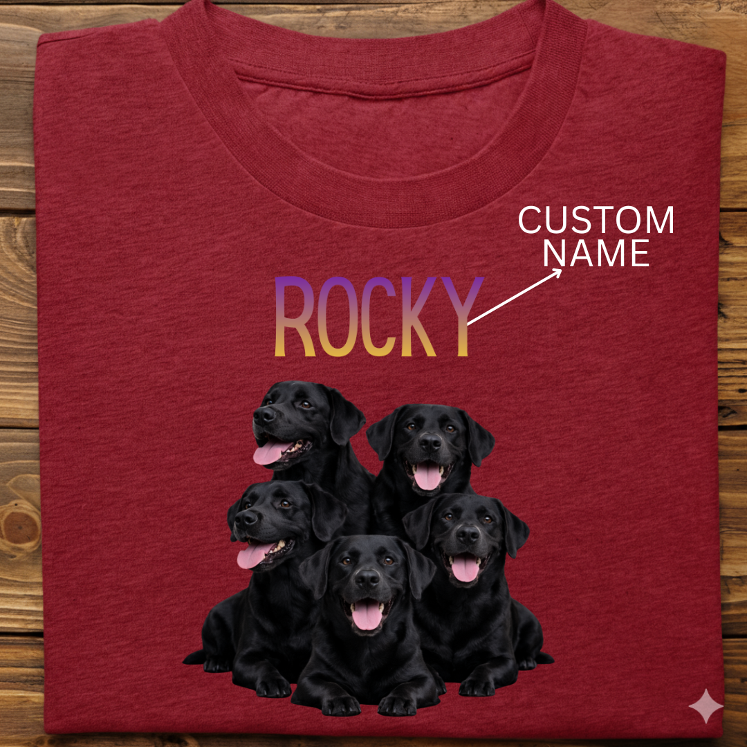 Labrador : ilustration Tshirt Unisex(Black)