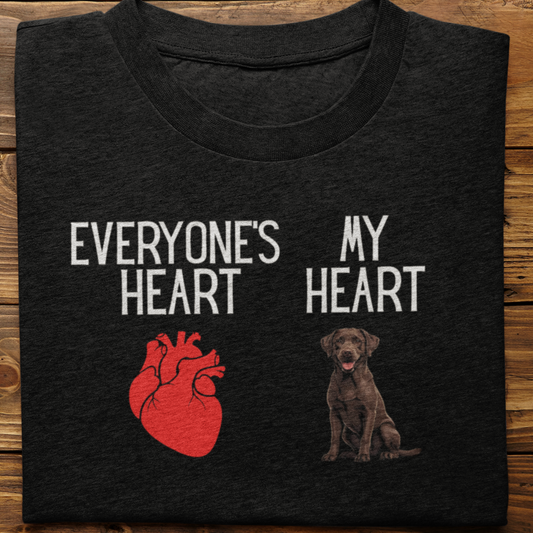 Labrador : My Heart Tshirt unisex(Brown)