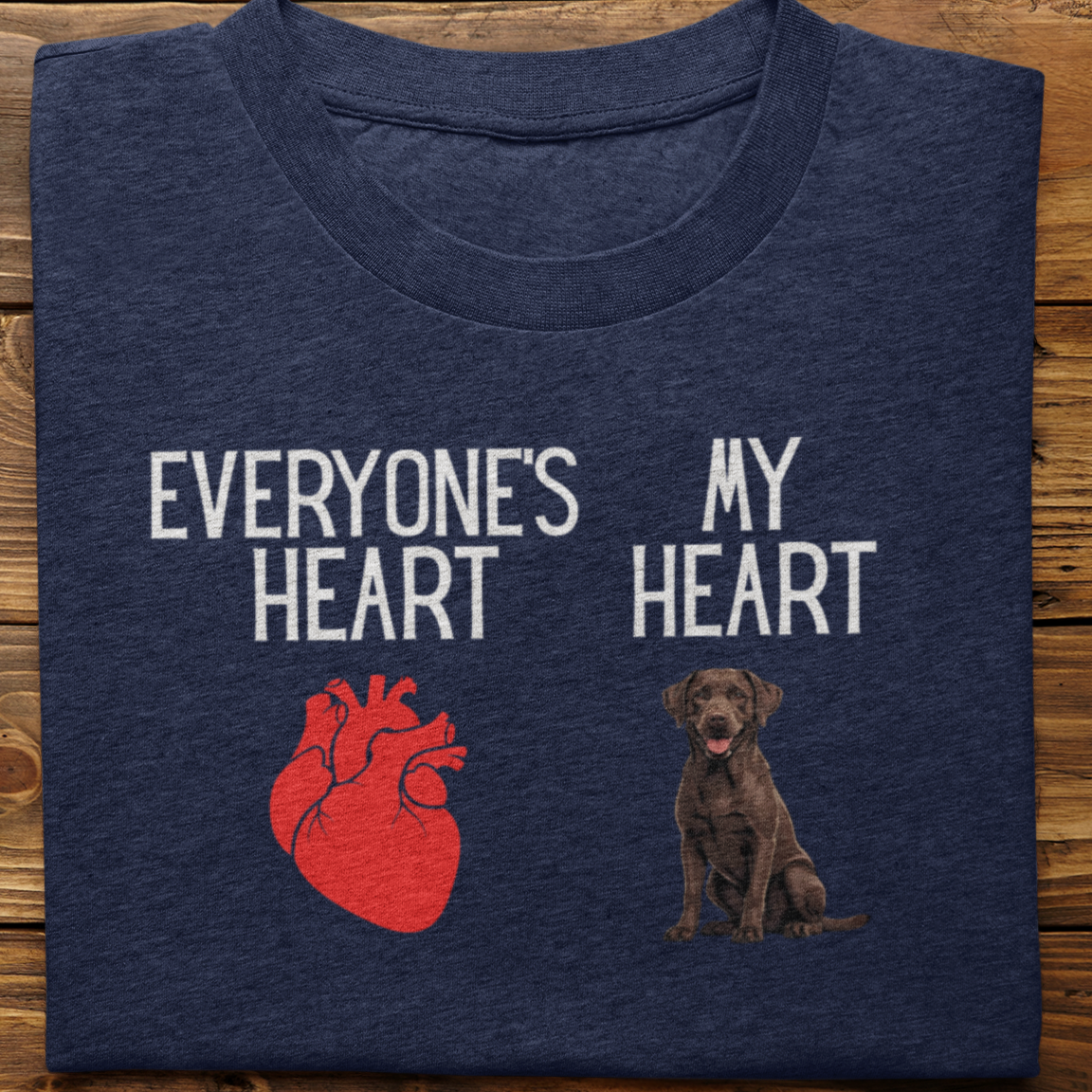 Labrador : My Heart Tshirt unisex(Brown)