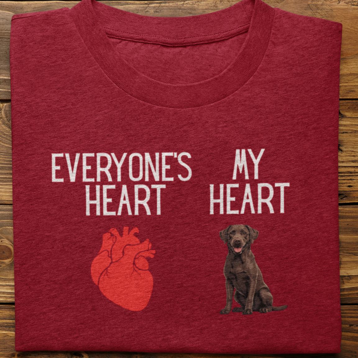 Labrador : My Heart Tshirt unisex(Brown)