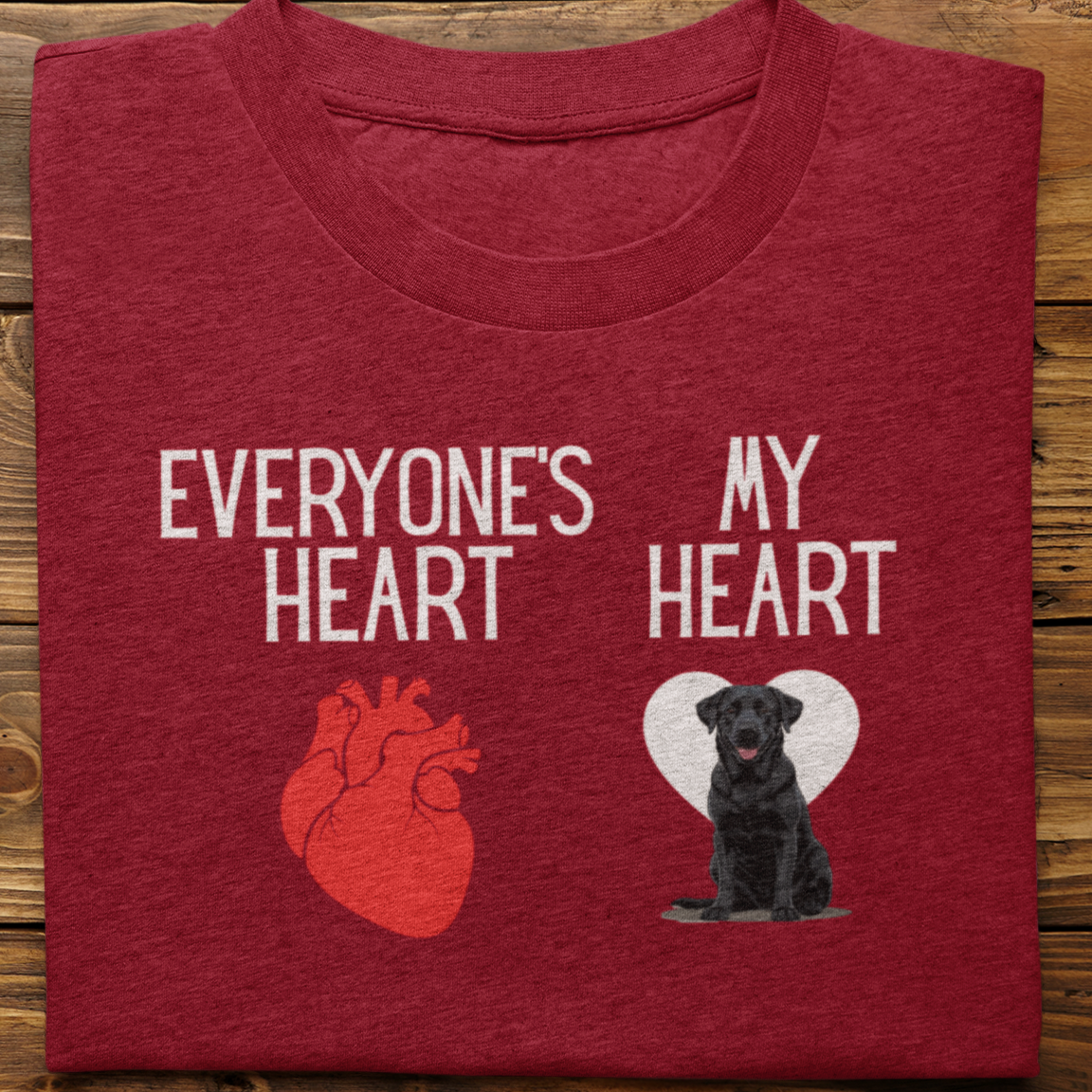 Labrador : My Heart Tshirt unisex(Black)