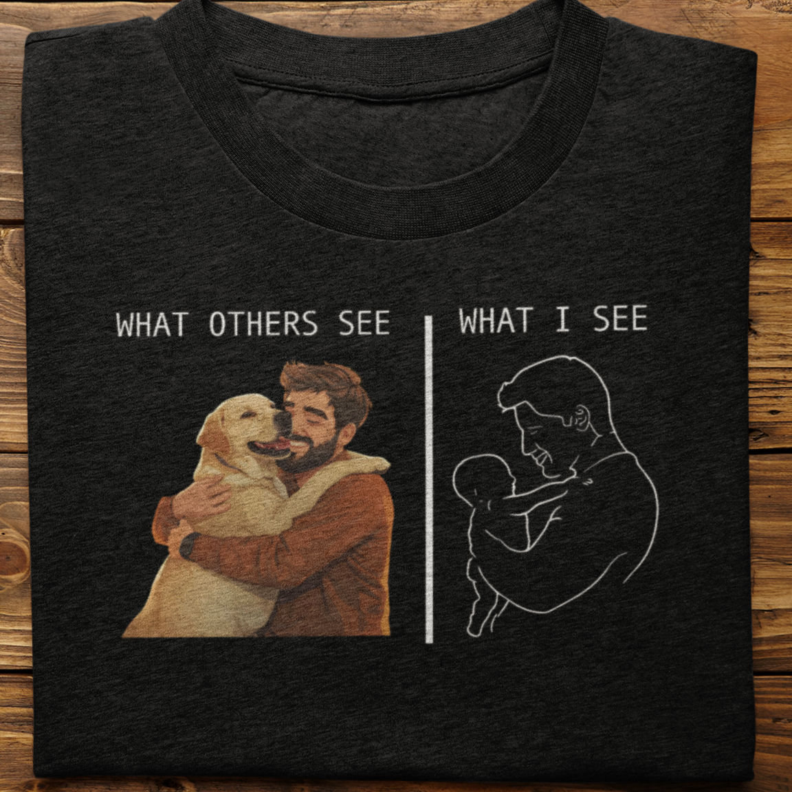 Labrador : What Others See Tshirt Unisex(Yellow-Male)