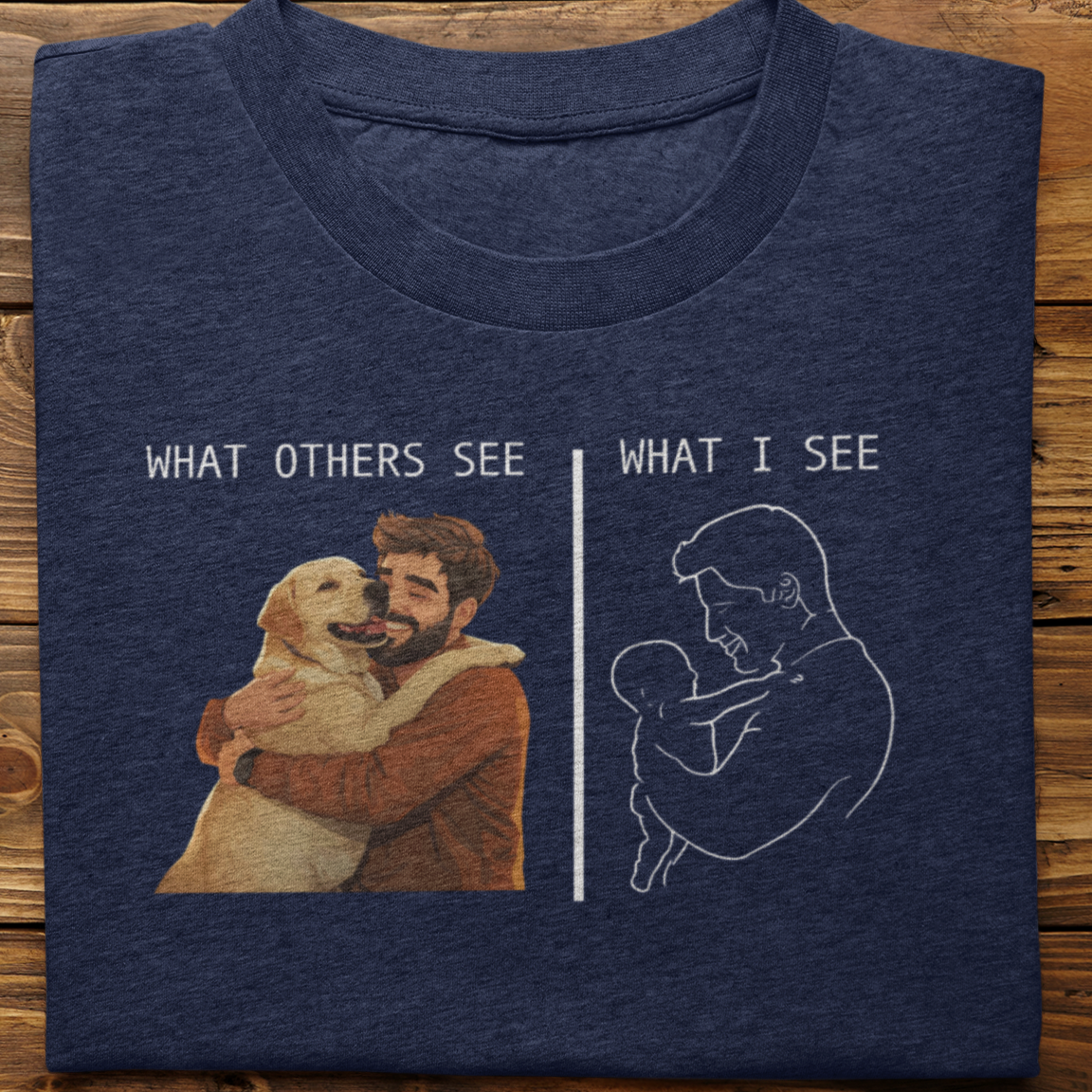 Labrador : What Others See Tshirt Unisex(Yellow-Male)