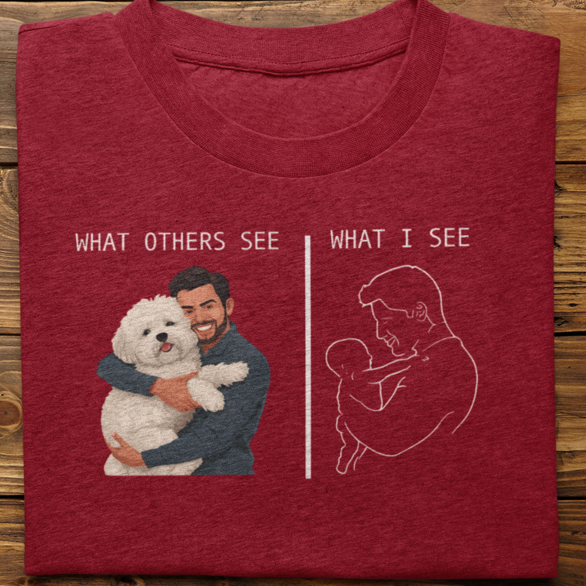 Lhasa Apso : What Others See Tshirt Unisex(Male)