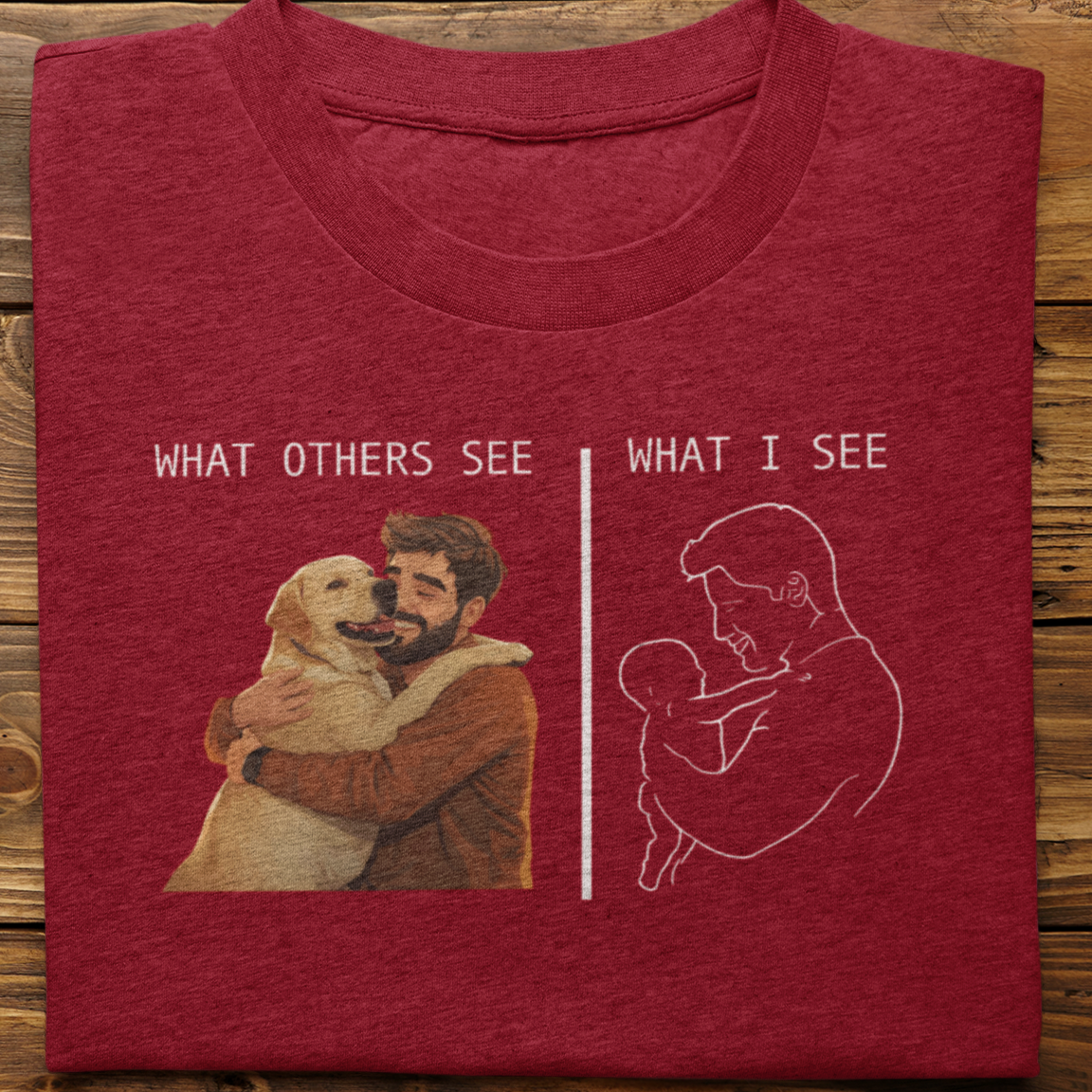 Labrador : What Others See Tshirt Unisex(Yellow-Male)