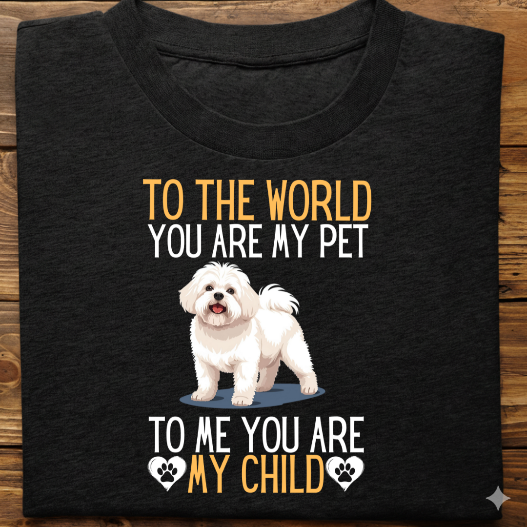 Lhasa Apso : To The World Child Tshirt Unisex