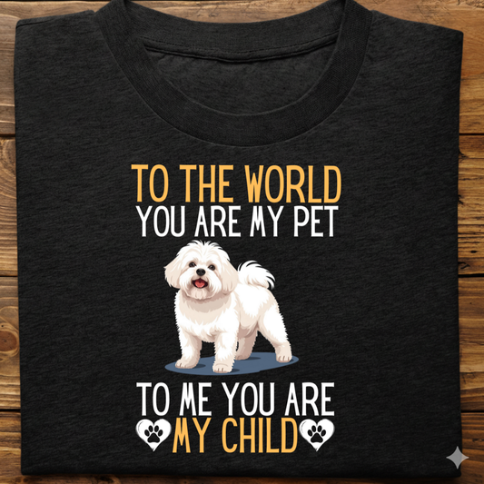 Lhasa Apso : To The World Child Tshirt Unisex