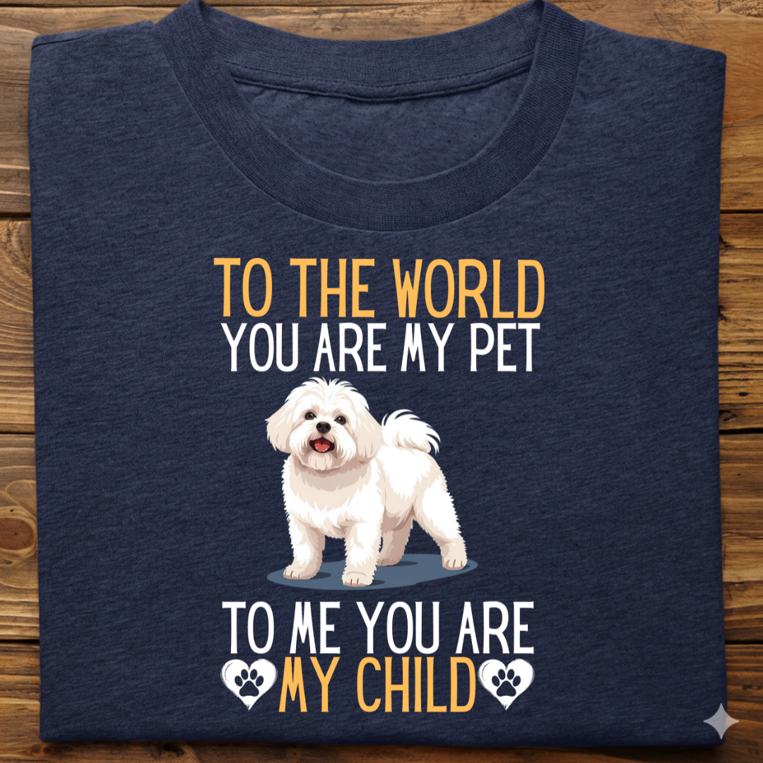 Lhasa Apso : To The World Child Tshirt Unisex