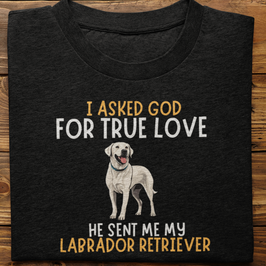 Labrador Retriever : I  Asked God Tshirt Unisex