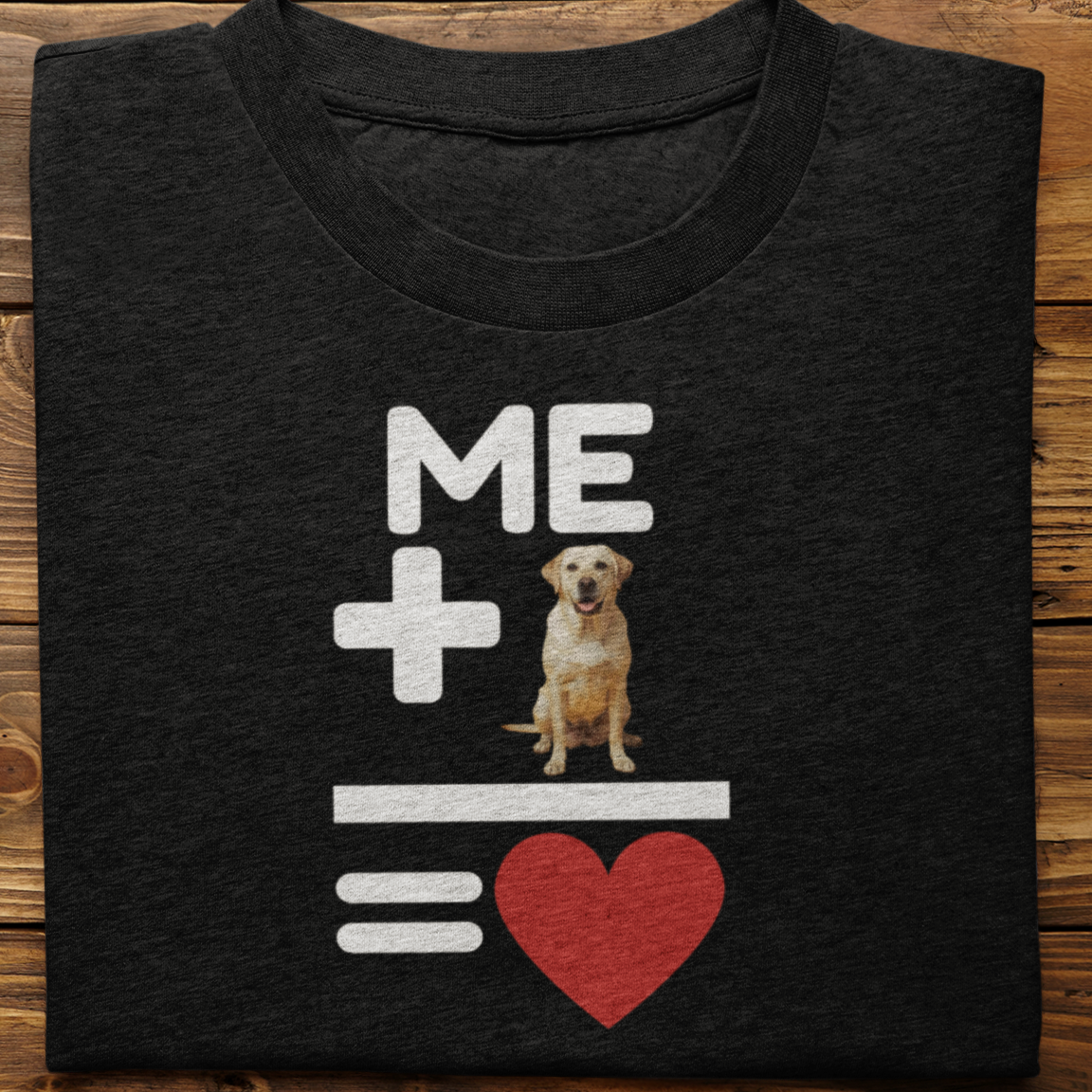 Labrador Retriever : Me +Dog = Love Tshirt Unisex(Yellow)