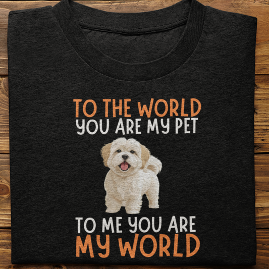 Lhasa Apso : To the World Tshirt Unisex
