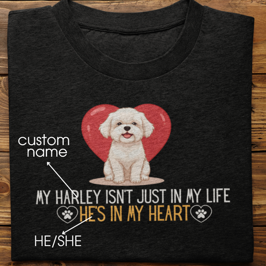 Lhasa Apso : In My Heart Tshirt Unisex