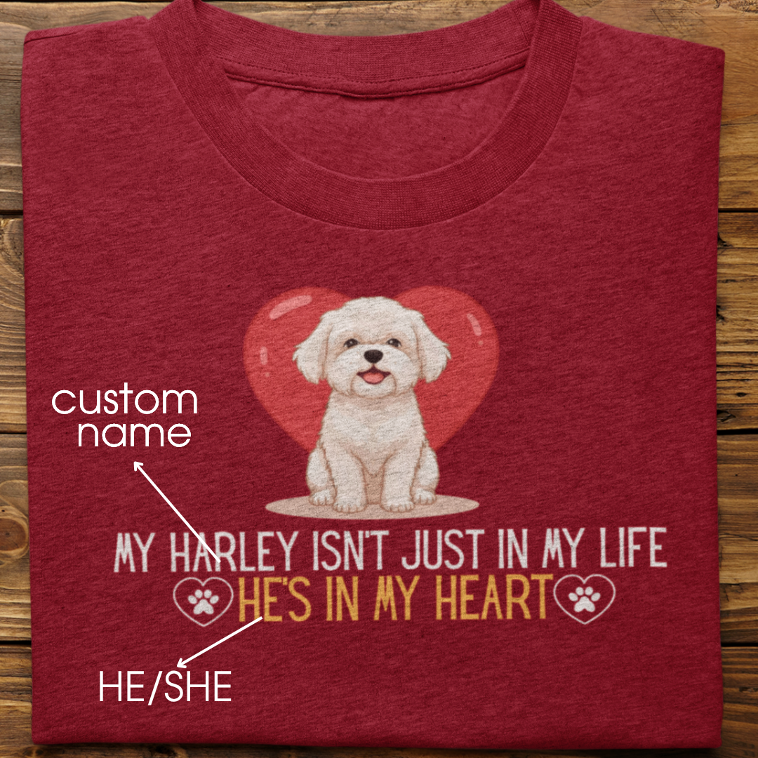 Lhasa Apso : In My Heart Tshirt Unisex