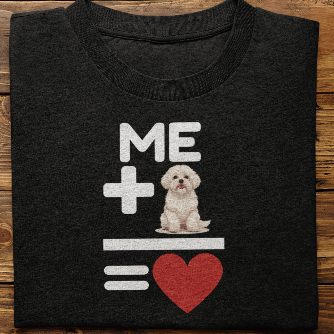 Lhasa Apso : Me +Dog = Love Tshirt Unisex