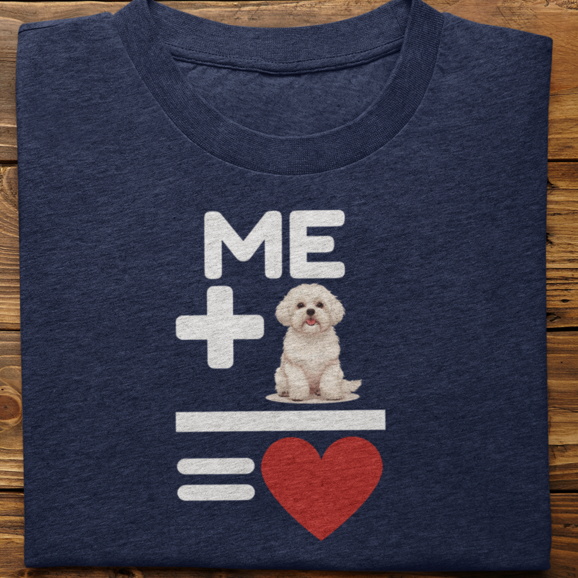 Lhasa Apso : Me +Dog = Love Tshirt Unisex