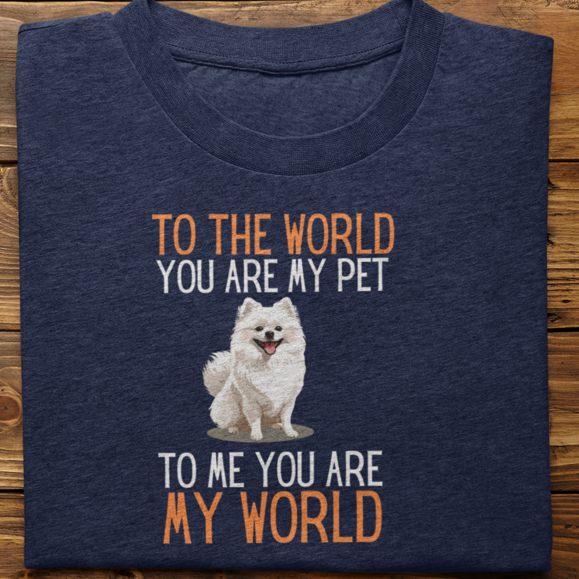 Pomeranian : To the World Hug Tshirt unisex