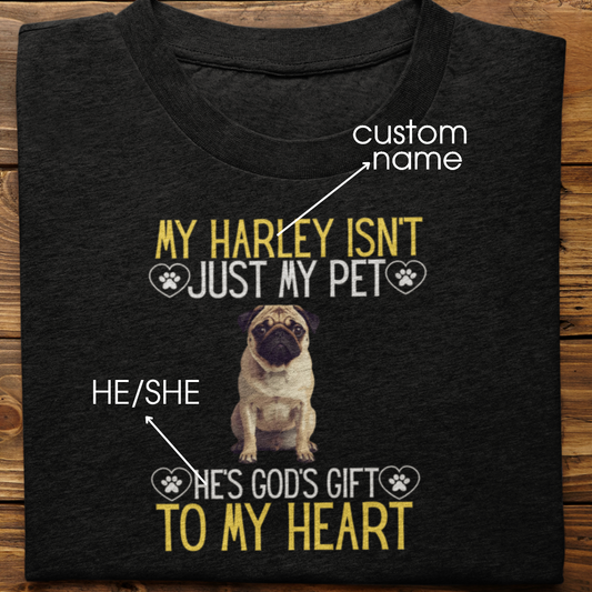 Pug : God's Gift Tshirt Unisex