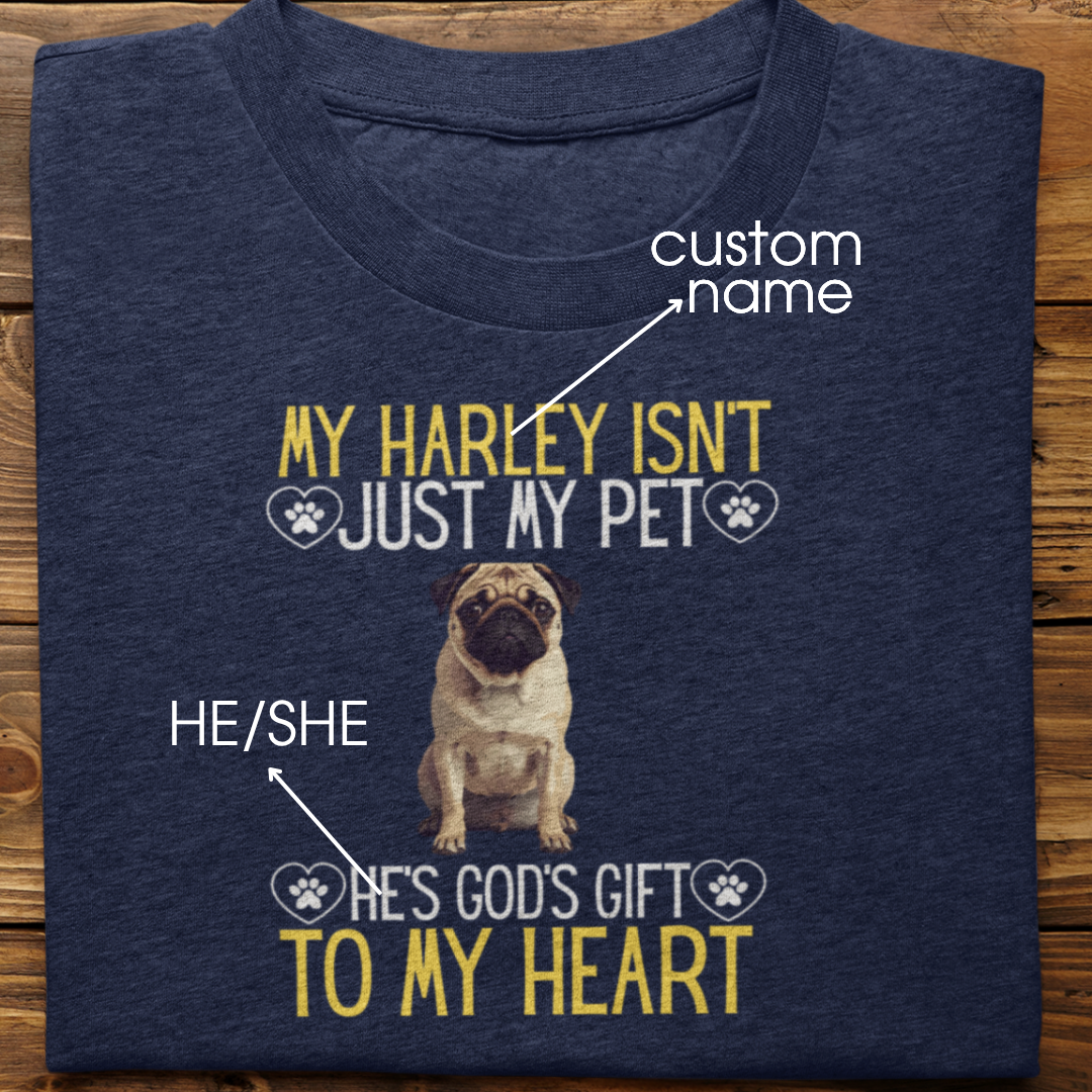 Pug : God's Gift Tshirt Unisex