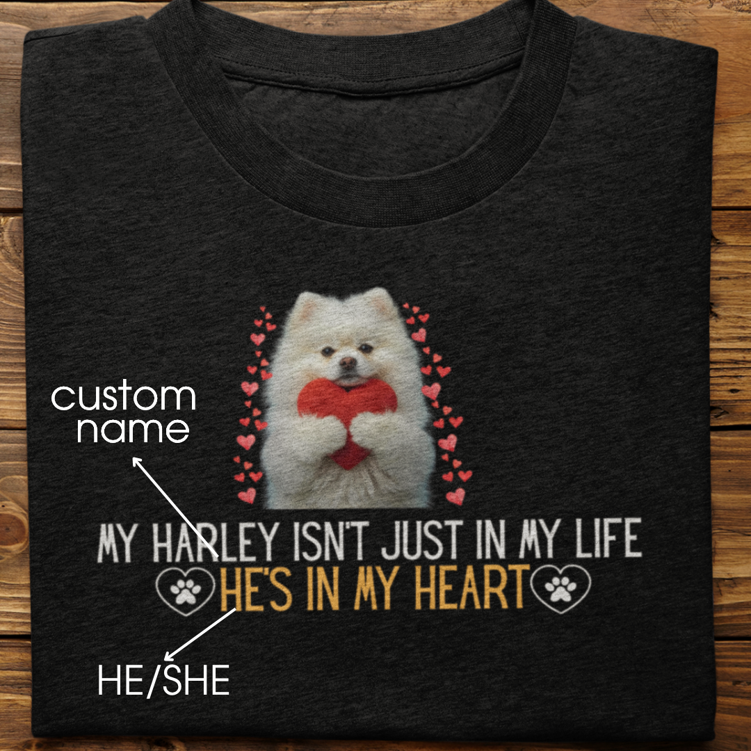 Pomeranian : In My Heart Tshirt Unisex