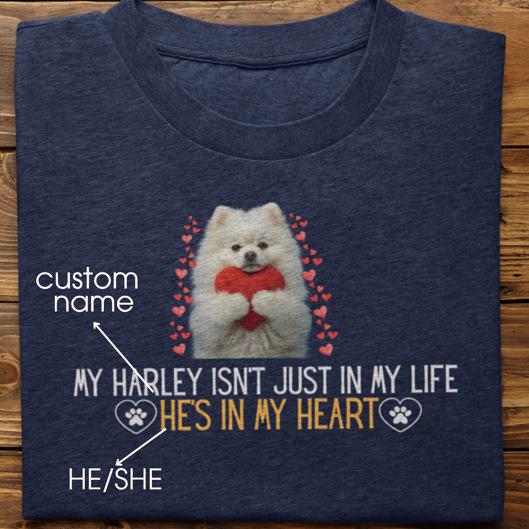 Pomeranian : In My Heart Tshirt Unisex