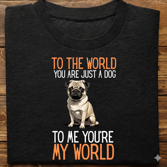 Pug : Just A Dog world Tshirt Unisex