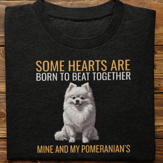 Pomeranian : Some Hearts Are Born Tshirt Unisex