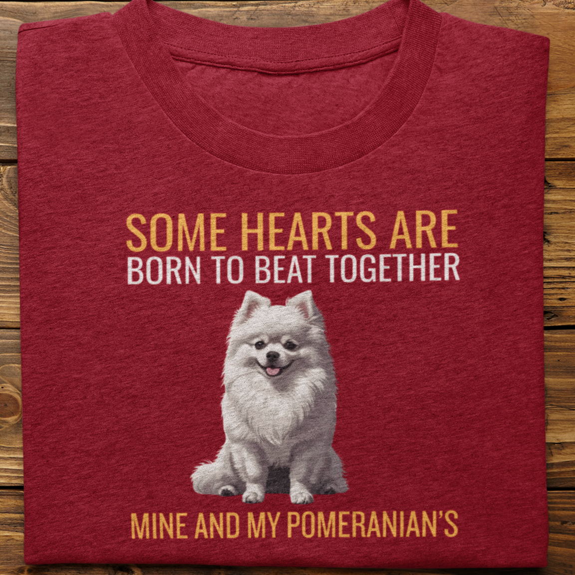 Pomeranian : Some Hearts Are Born Tshirt Unisex