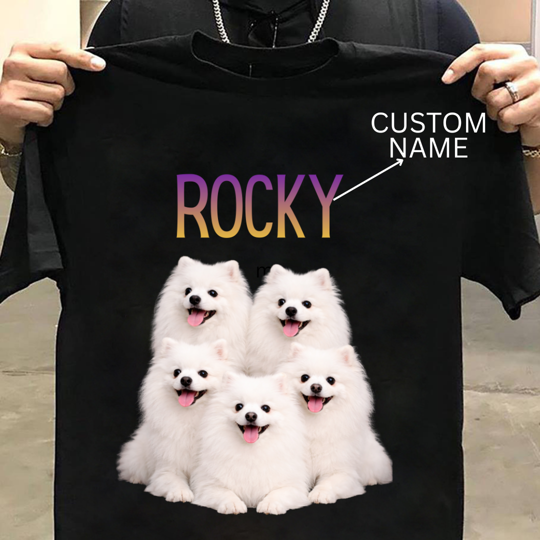 Pomeranian : ilustration Tshirt Unisex