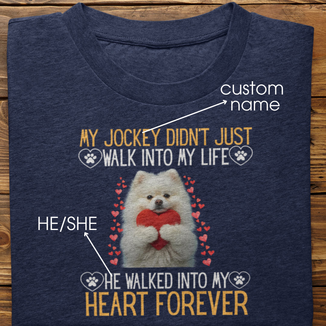 Pomeranian : Into My Heart Forever Tshirt Unisex