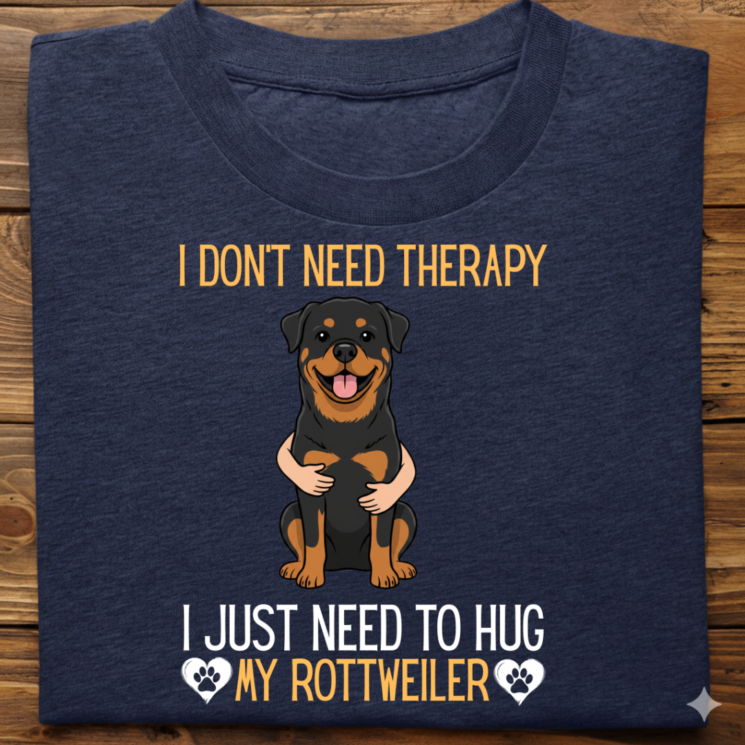 Rottweiler : Therapy Hug Tshirt Unisex