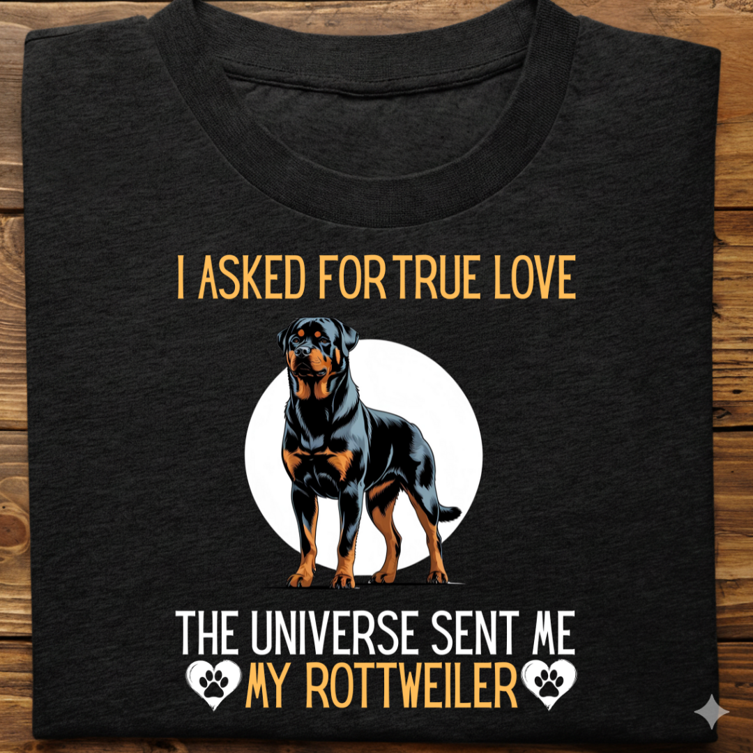 Rottweiler : Universe True Love Tshirt Unisex