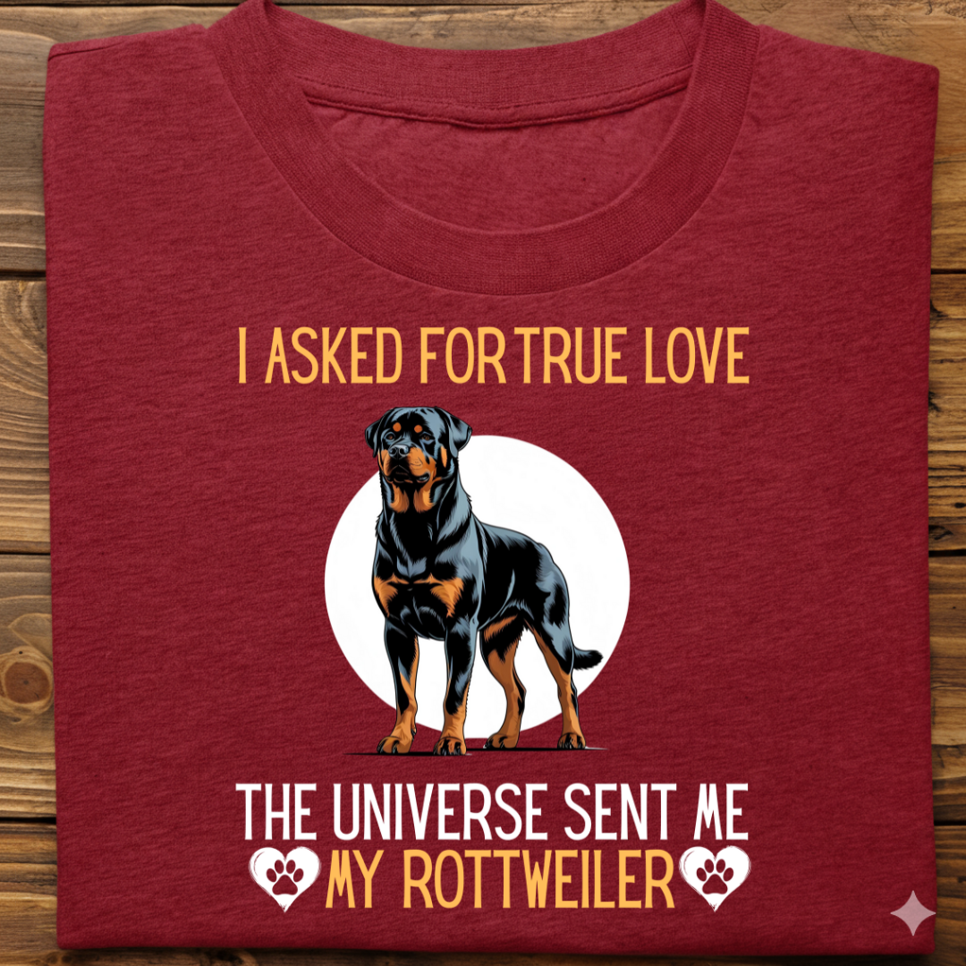 Rottweiler : Universe True Love Tshirt Unisex