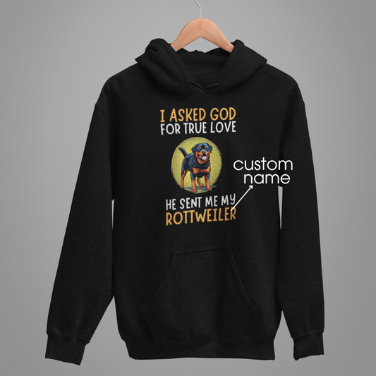 Rottweiler : God True Love Oversized  Hoodie Unisex