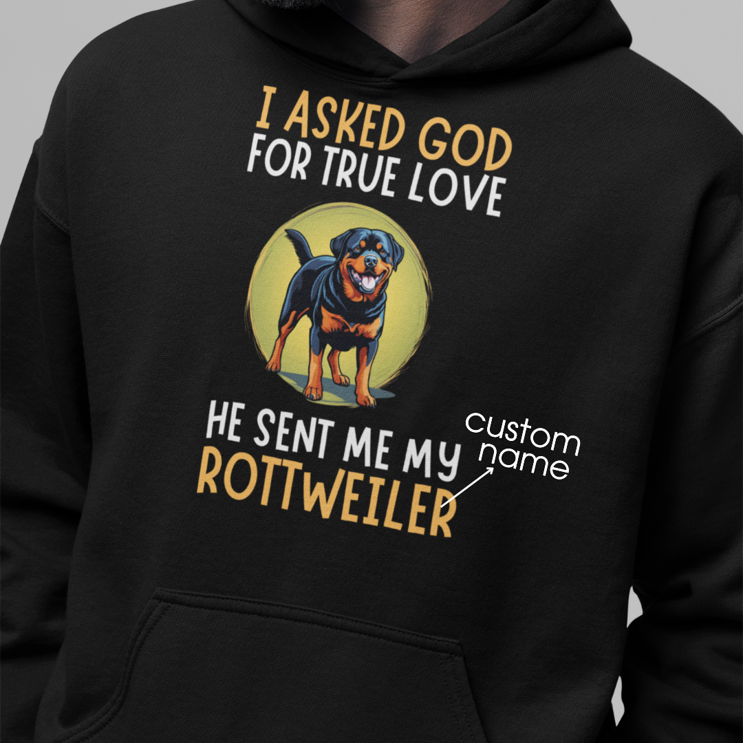 Rottweiler : God True Love Oversized  Hoodie Unisex