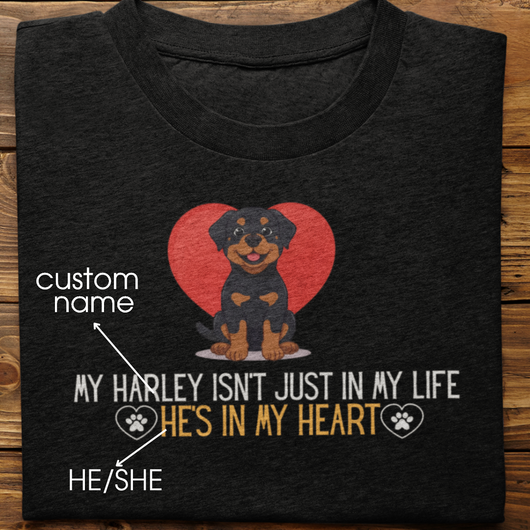 Rottweiler : In My Heart Tshirt Unisex