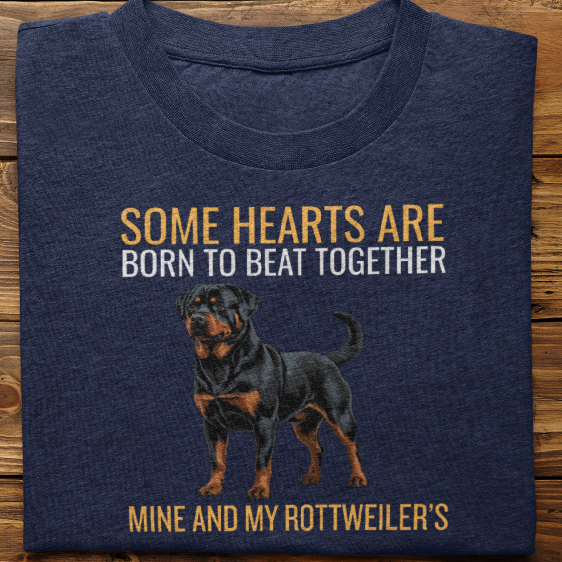 Rottweiler : Some Hearts Are Born Tshirt Unisex
