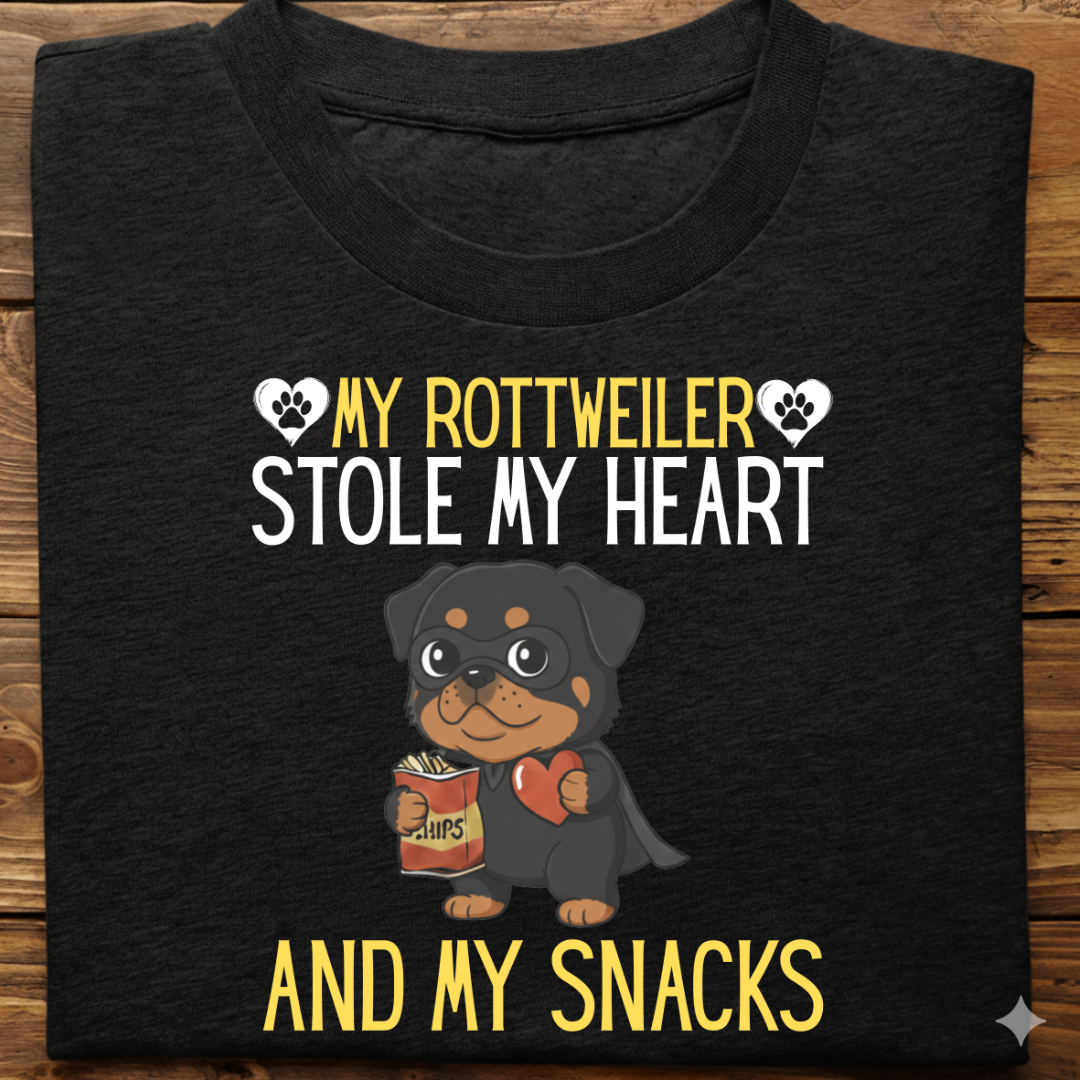 Rottweiler : Stole My Snacks Tshirt Unisex