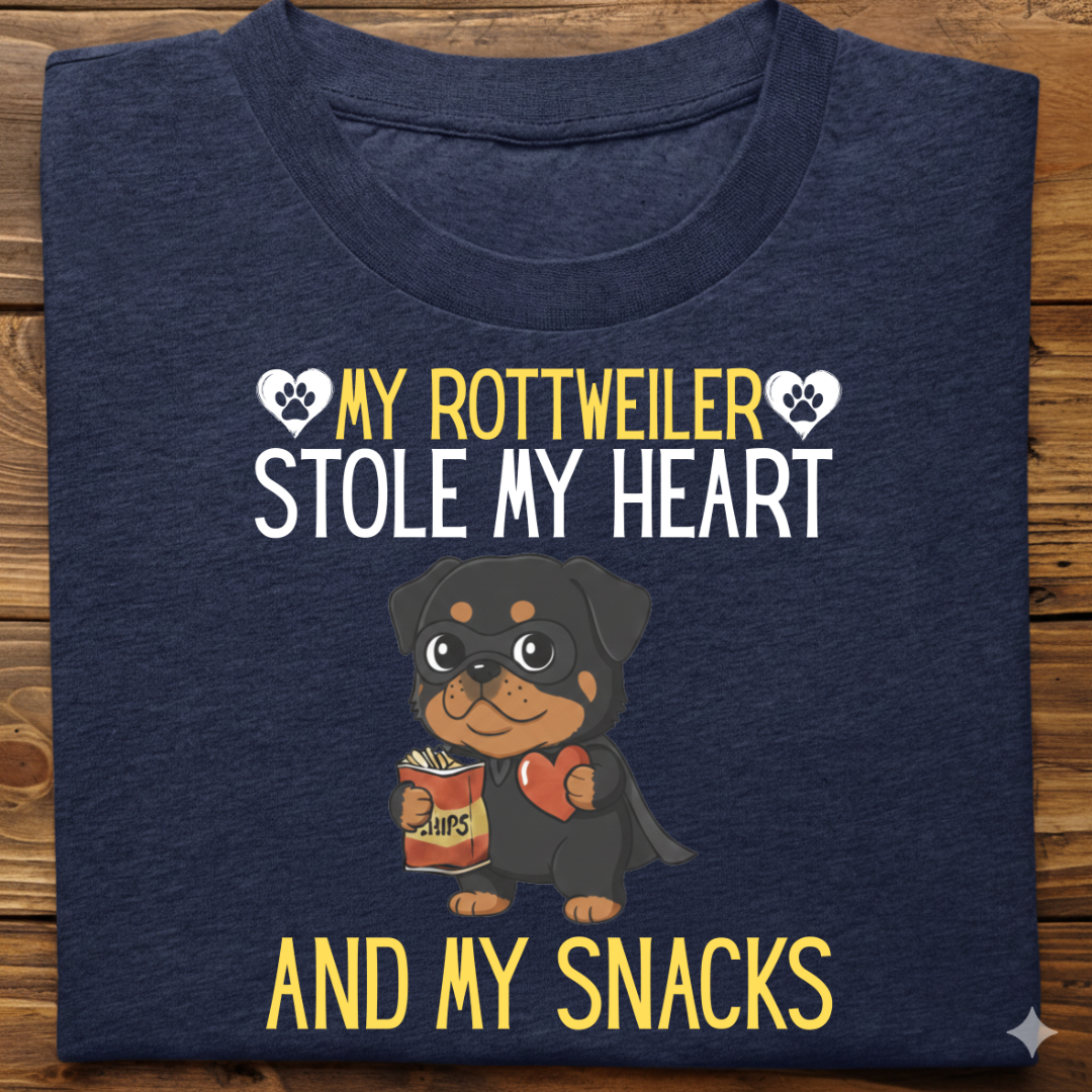 Rottweiler : Stole My Snacks Tshirt Unisex
