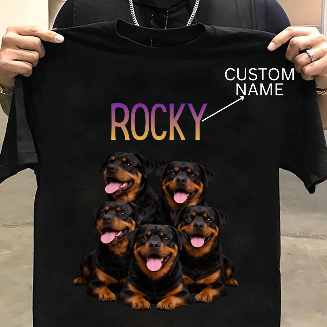 Rottweiler : ilustration Tshirt Unisex