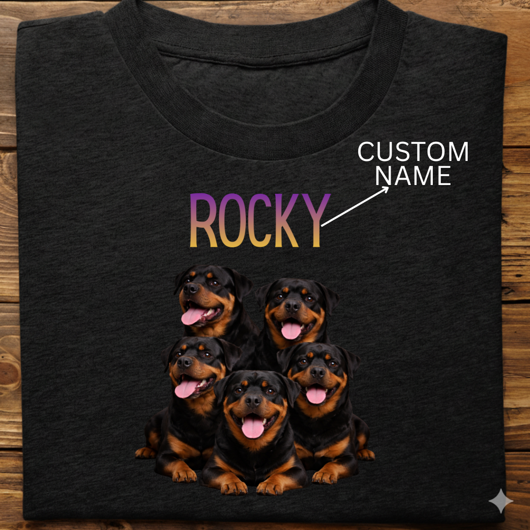 Rottweiler : ilustration Tshirt Unisex