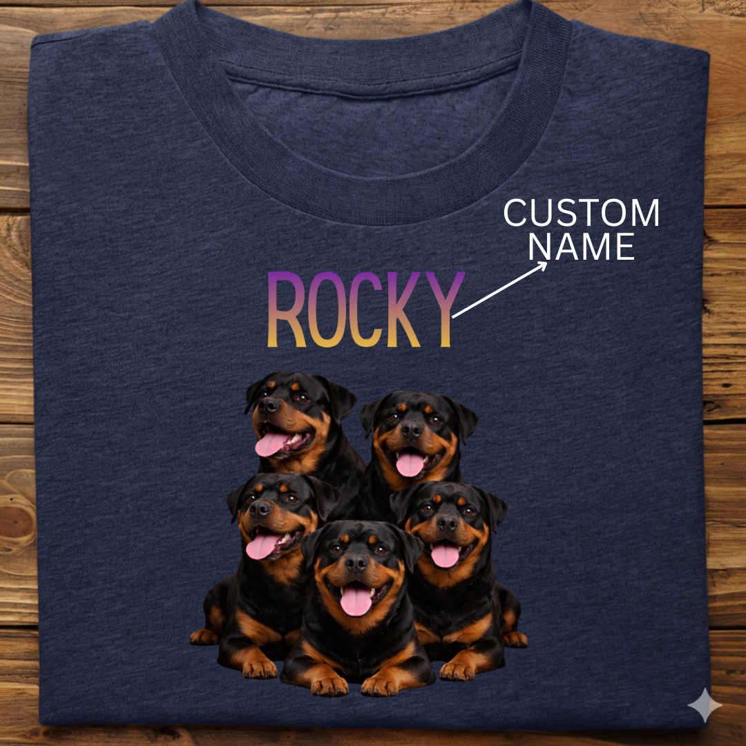 Rottweiler : ilustration Tshirt Unisex