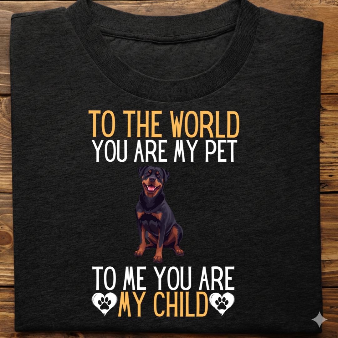 Rottweiler : To The World Child Tshirt Unisex