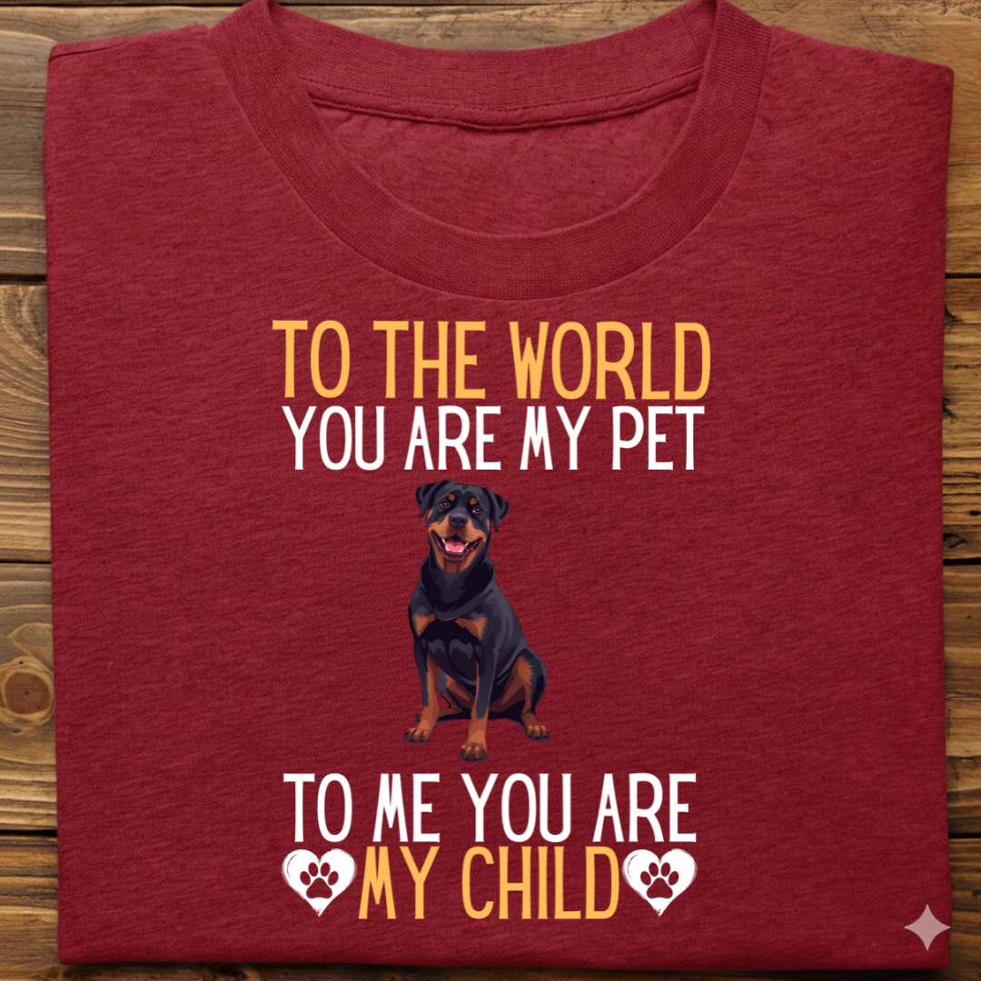 Rottweiler : To The World Child Tshirt Unisex